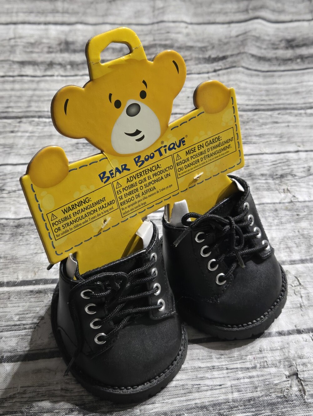 NEW Build A Bear Workshop Combat Moto Boots Goth Shoes